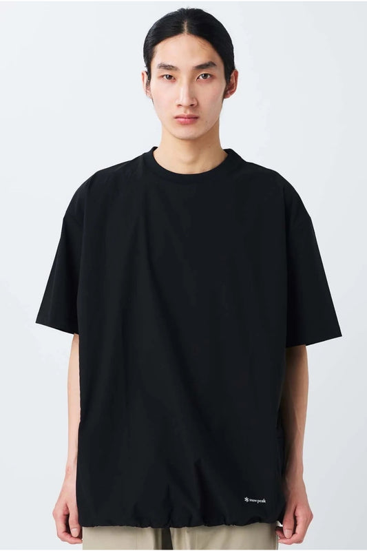 Snow Peak ComfortFlex T-Shirt Black | T-Shirt Polyester Recyclé Quick Dry | Edgar Bdx
