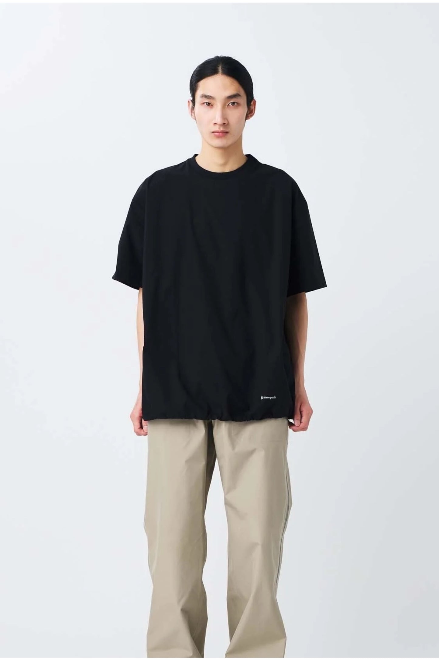 Snow Peak ComfortFlex T-Shirt Black | T-Shirt Polyester Recyclé Quick Dry | Edgar Bdx