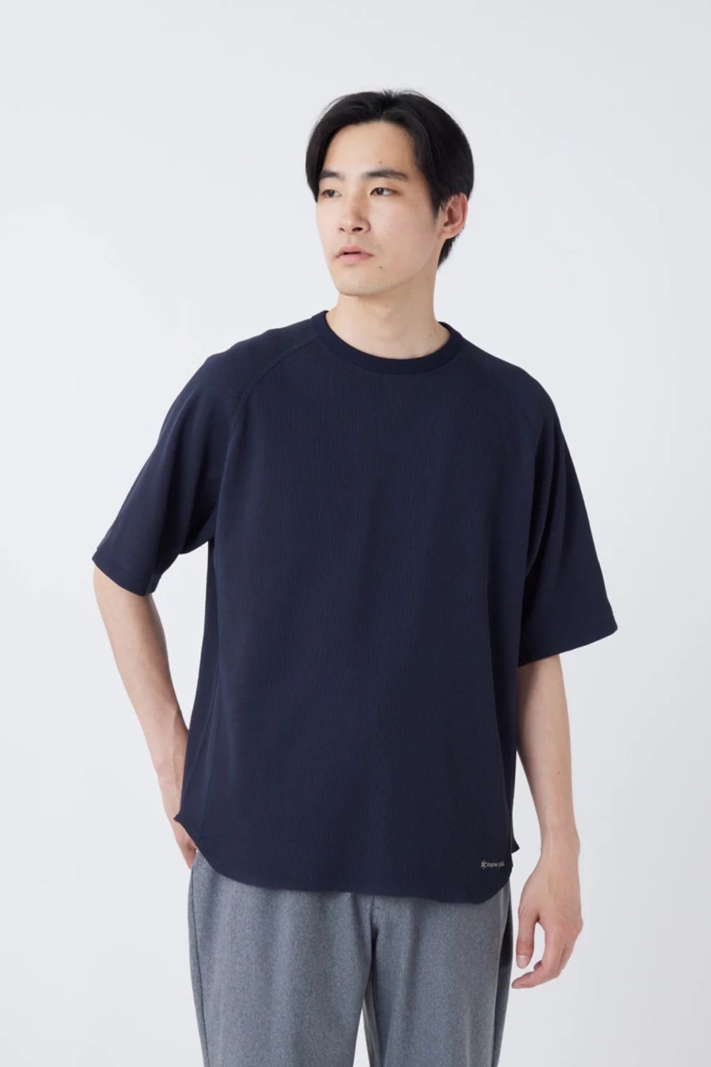 Dry Waffle T-Shirt (Dark Navy)
