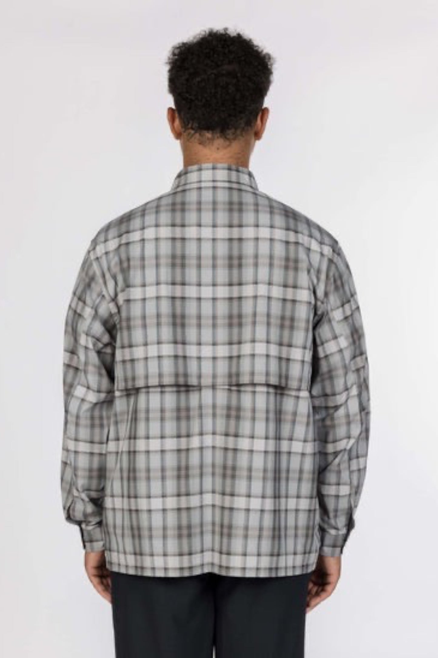 Snow Peak Fade Check Breezy Shirt Greige | Chemise CAVE® Anti-Plis | Edgar Bdx