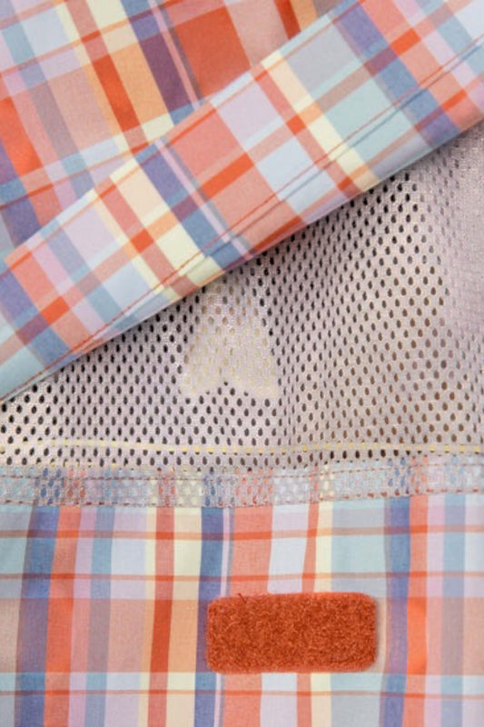 Snow Peak Fade Check Breezy Shirt Red | Chemise CAVE® Anti-Plis | Edgar Bdx