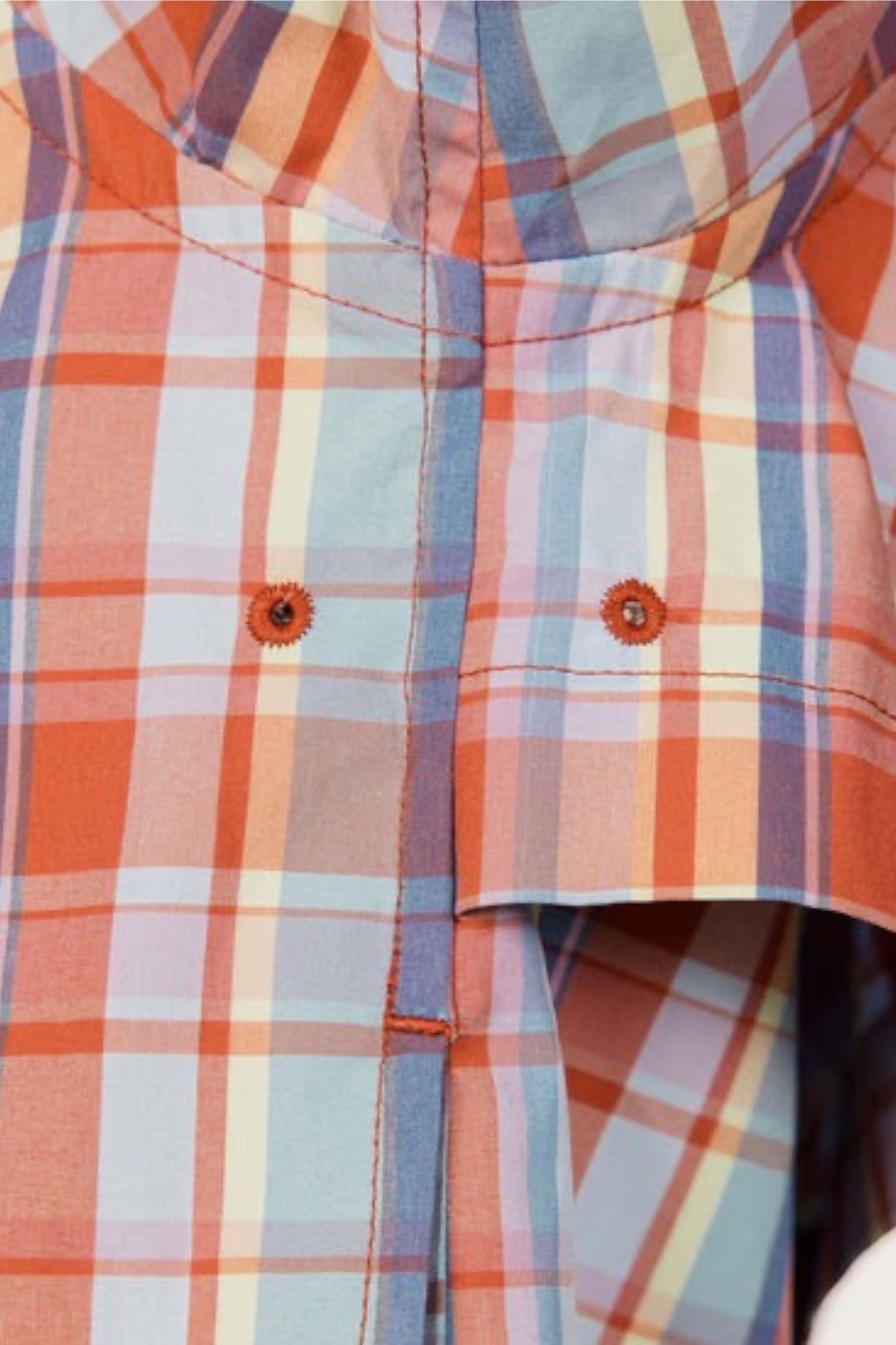 Snow Peak Fade Check Breezy Shirt Red | Chemise CAVE® Anti-Plis | Edgar Bdx