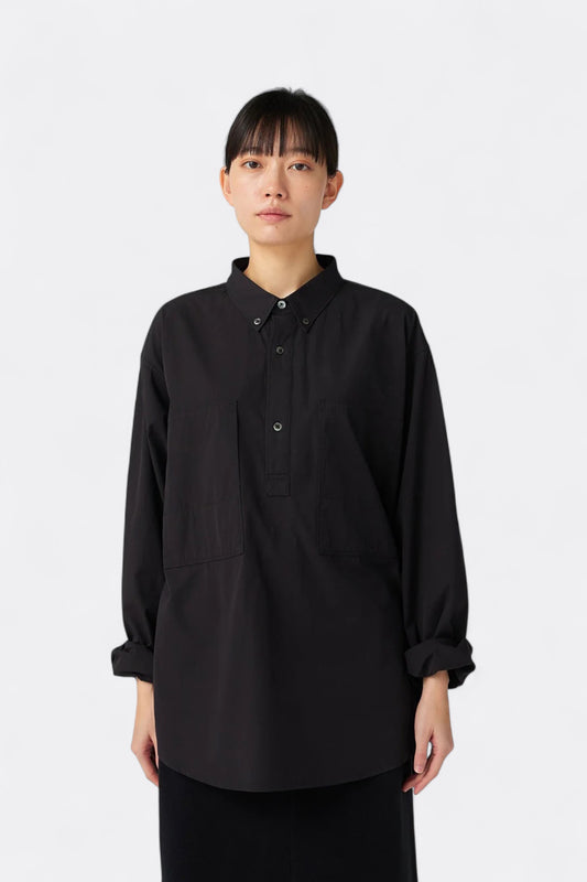 Snow Peak - Organic Cotton Pullover Shirt (Black)