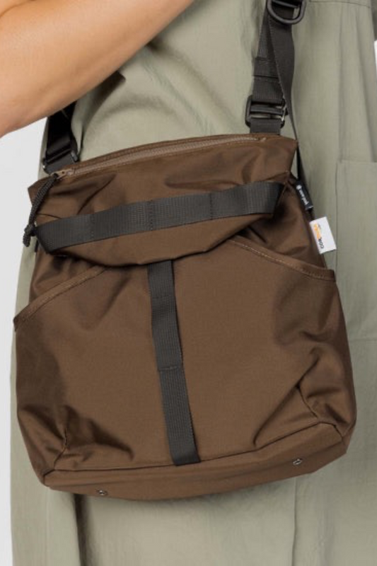 Snow Peak Recycled Cordura Shoulder Bag Brown | Sac Bandoulière Cordura Recyclé | Edgar Bdx