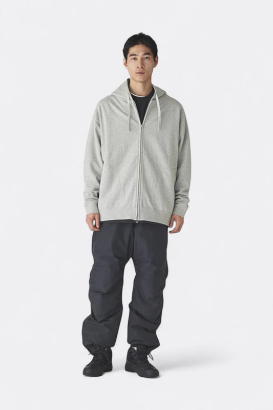Snow Peak - Recycled Cotton Zip Up Hoodie (Mid Grey)