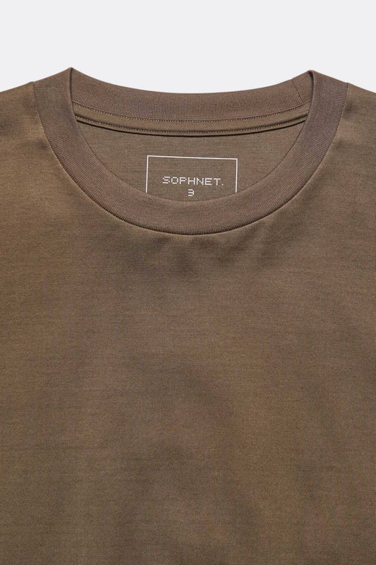 Sophnet Luster Cotton Essential Tee Brown | T-Shirt Coton Premium Japon | Edgar Bdx
