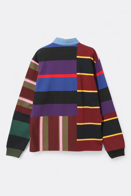 South2 West8 - Rugger Shirt Cotton Plainstitch (Crazy Pattern B)