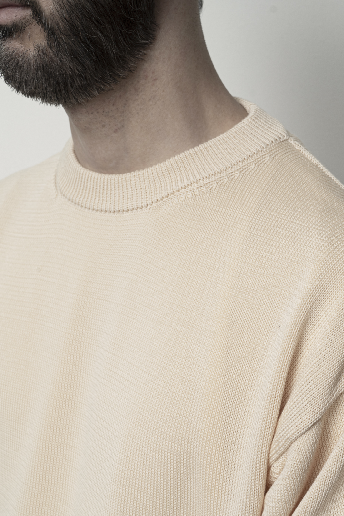 Pull Coton 10G Blue Grey Still By Hand - Coton Mercerisé Japonais Premium