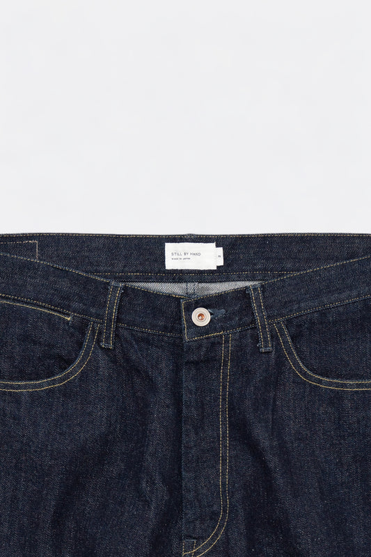 Still By Hand - 5 Pocket Denim Pants (Navy)
