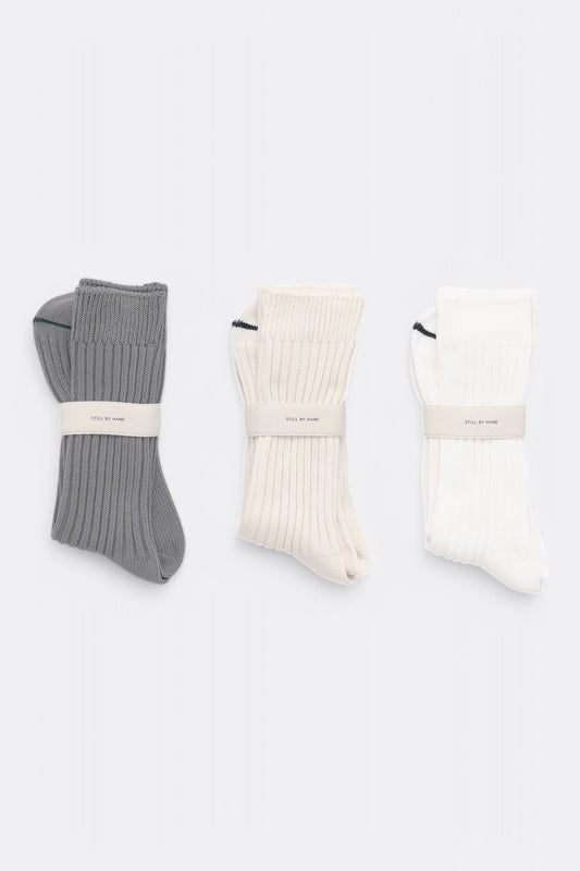 Still By Hand - BMP Cotton Socks (Grey)