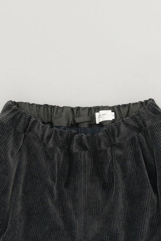 Still By Hand - Corduroy Easy Pants (Blue Charcoal)