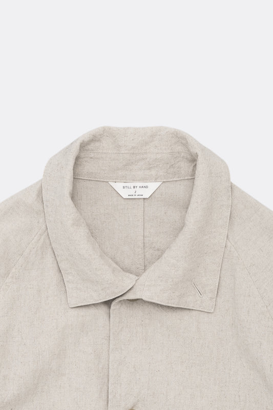 Manteau Coton Lin Oatmeal Still By Hand | Edgar Bdx