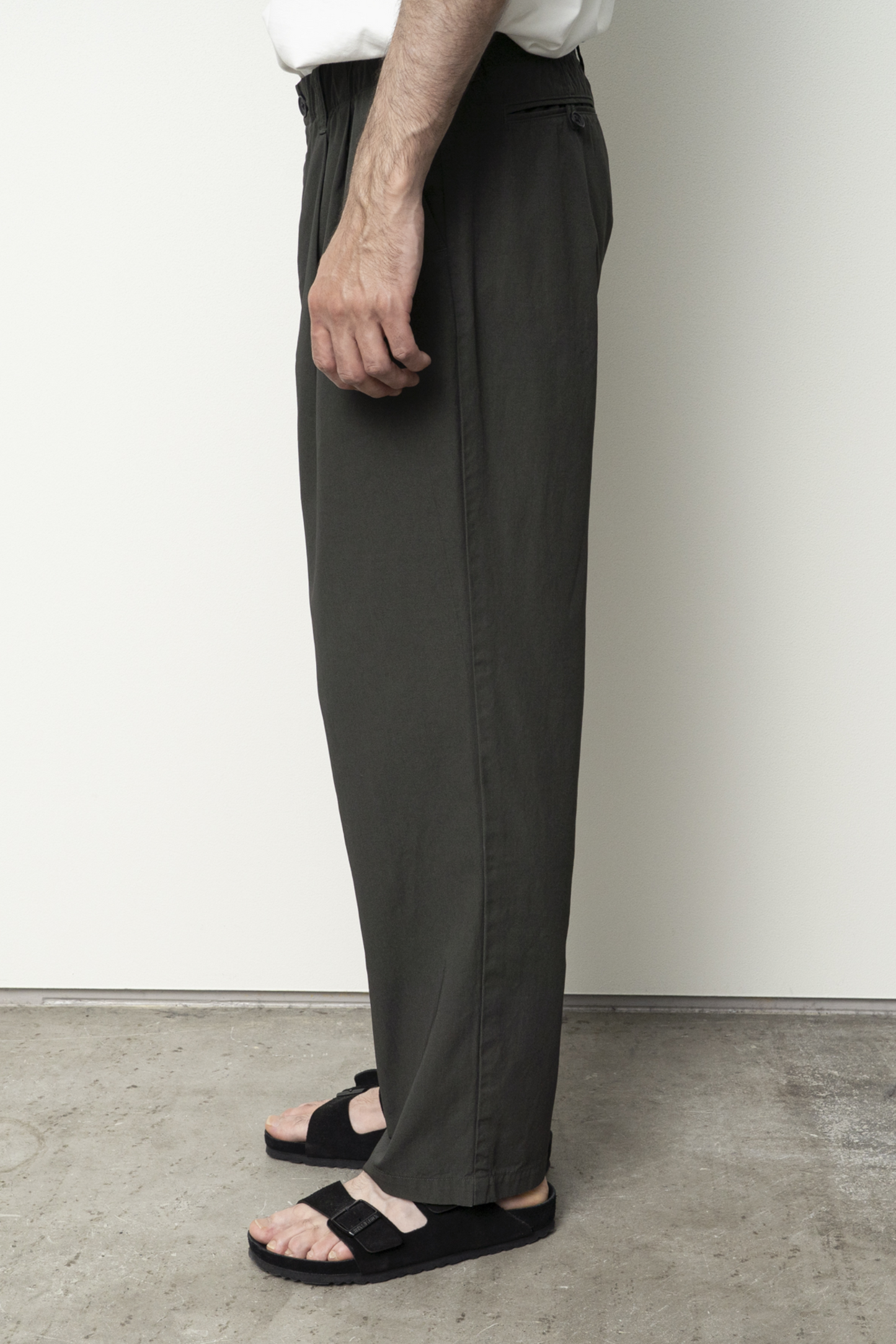 Still By Hand - Pantalon Teint Pièce 2 Pinces (Ink Black) | Pantalon Japonais