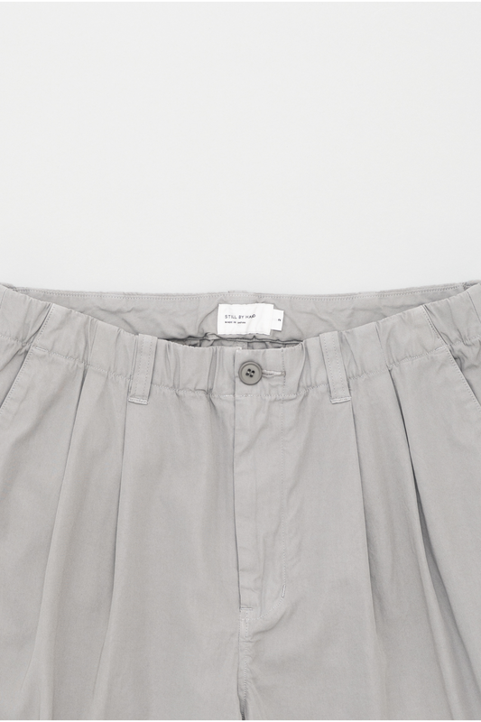 Still By Hand - Pantalon Teint Pièce 2 Pinces (Smoke Grey) | Pantalon Japonais