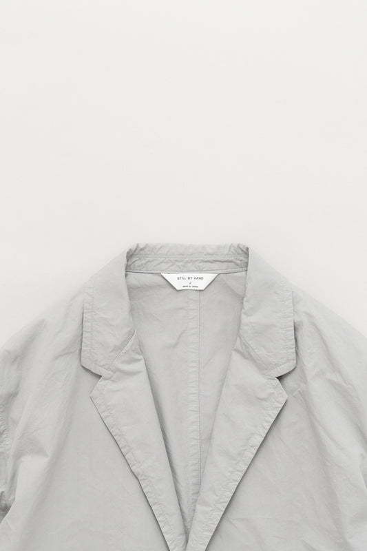Still By Hand - Garment-Dye 2B Jacket (Ice Grey)