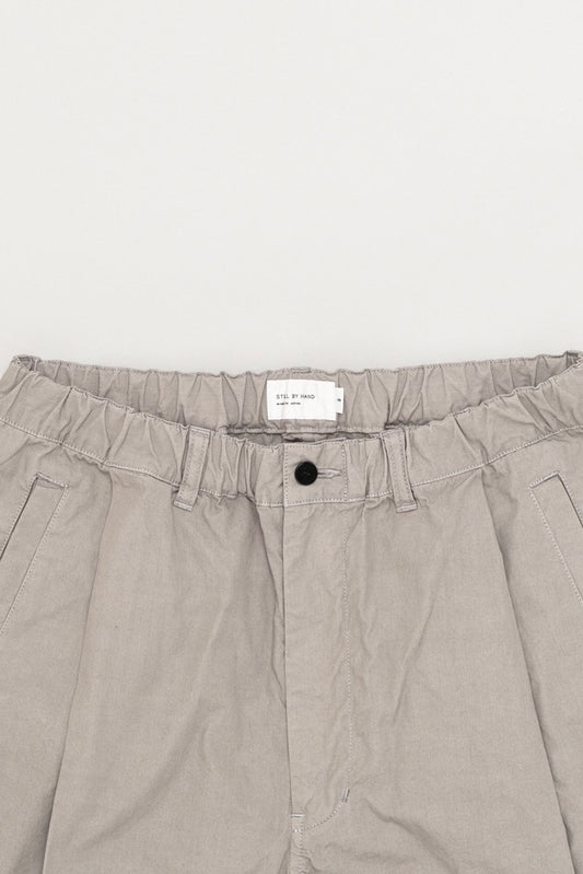 Still By Hand - Garment-Dye Deep Tuck Pants (Greige)