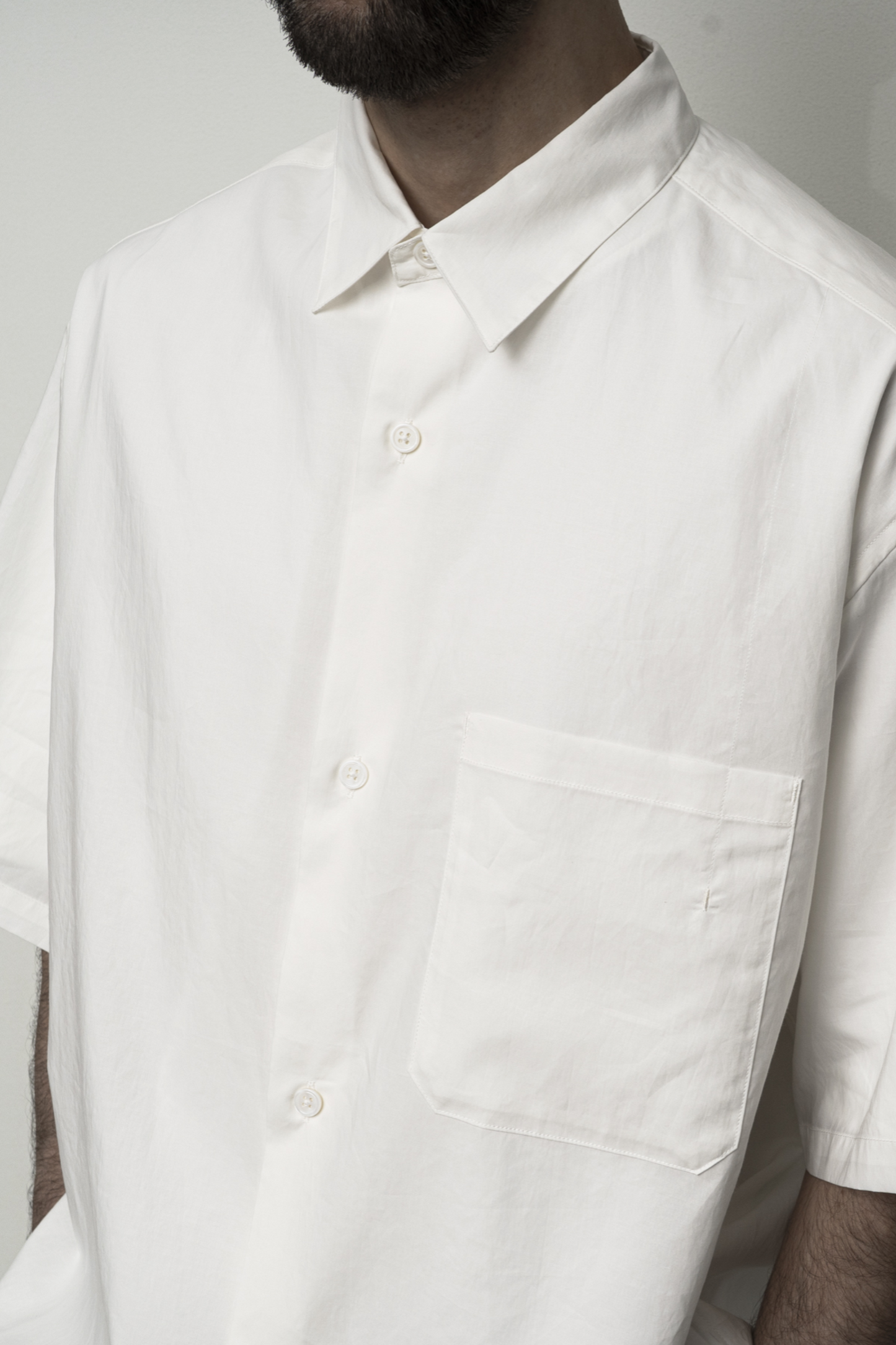 Still By Hand - Chemise Coton Manches Courtes Navy