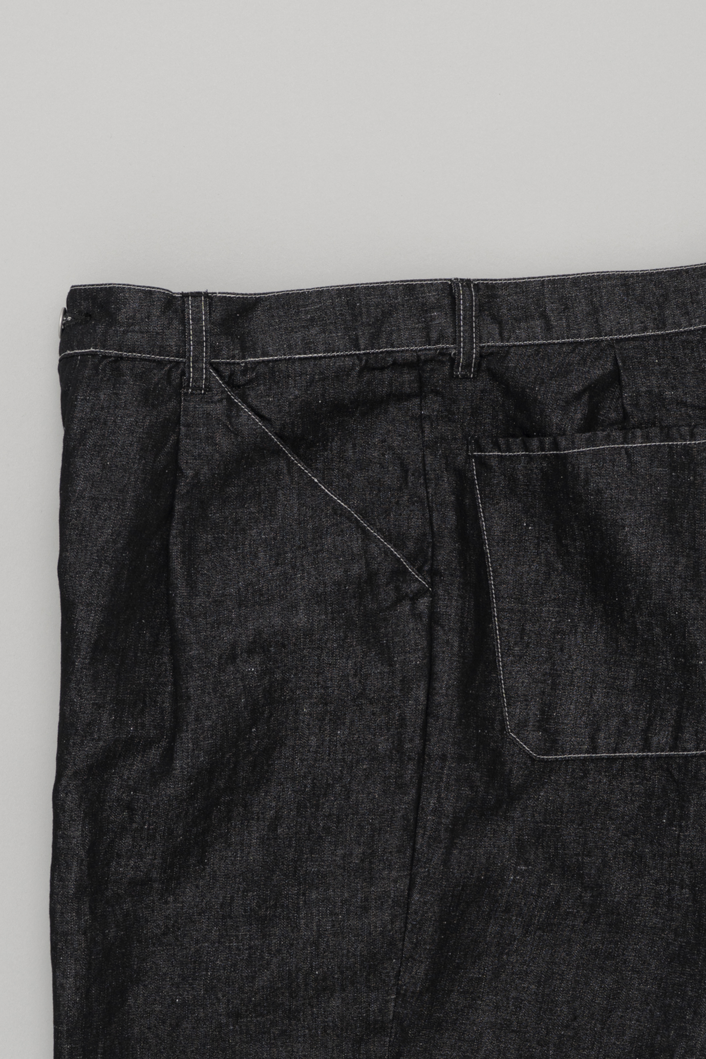 Still By Hand - Pantalon Denim Chanvre Coton (Black) | Jean Japonais