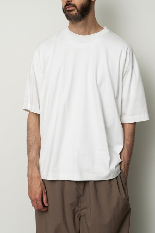 Still By Hand - Knitted Rib T-Shirt (White)