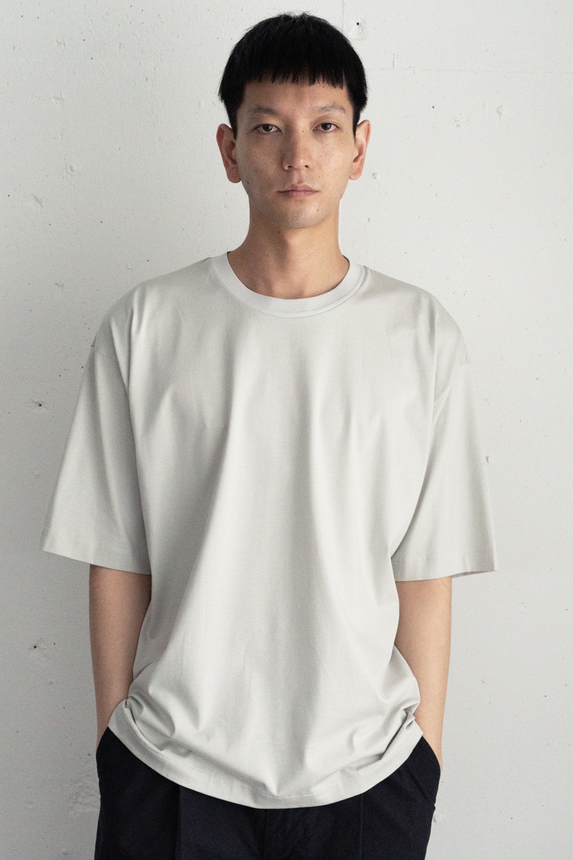Still By Hand - Knitted Rib T-Shirt (White)