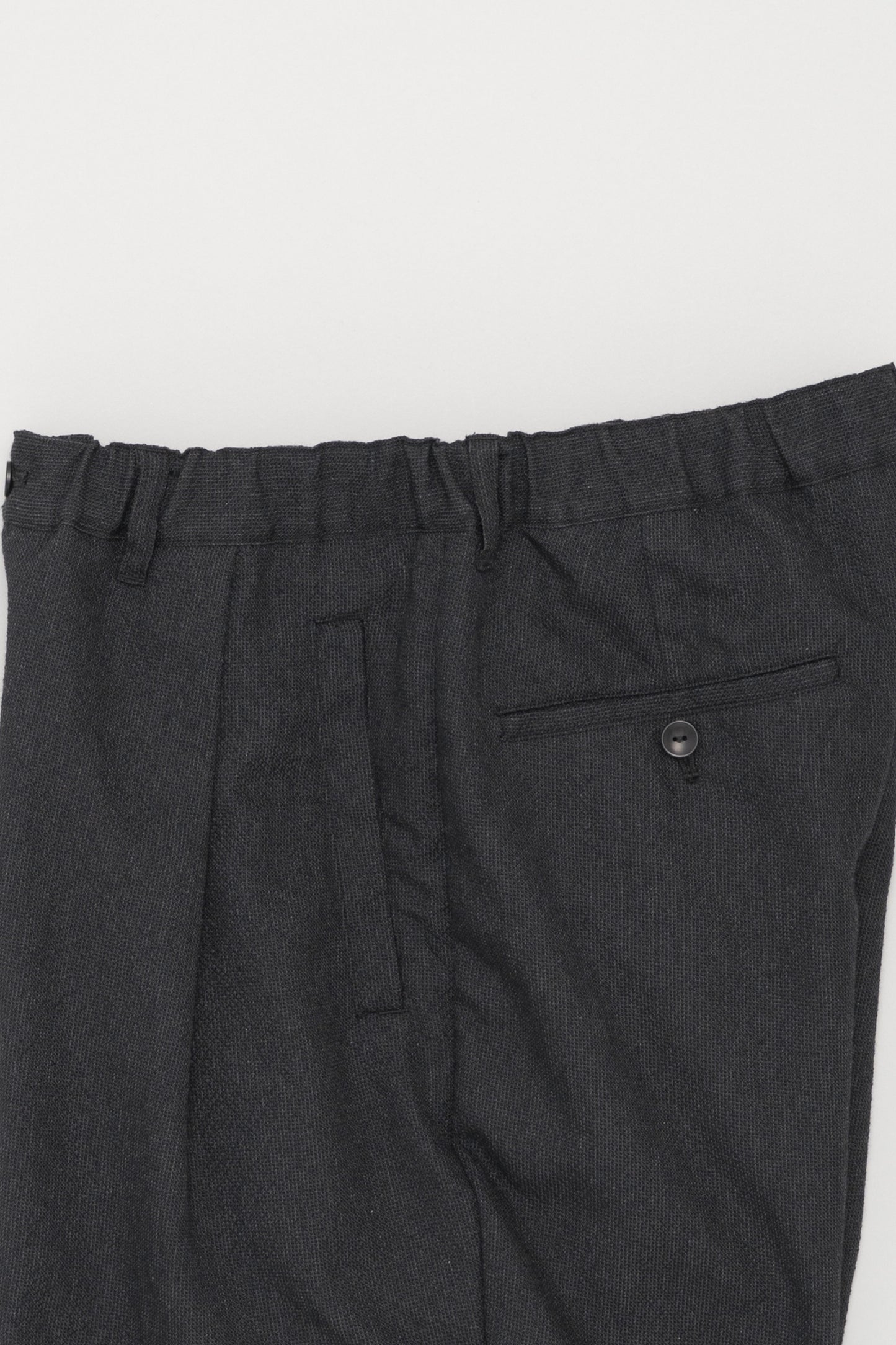 Still By Hand - Pantalon Couleurs Mélangées 1 Pince (Ink Black) | Pantalon Japonais