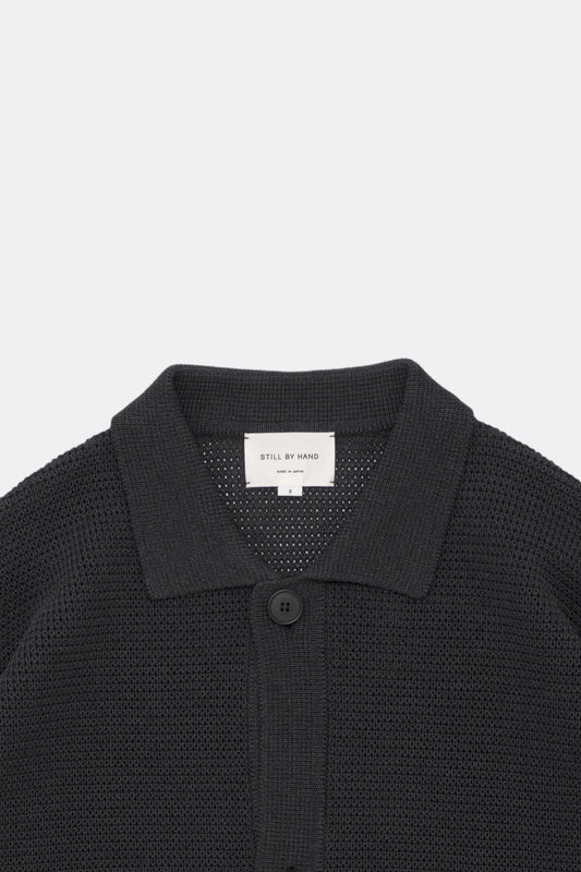 Blouson Tricot Papier Ink Black Still By Hand | Edgar Bdx