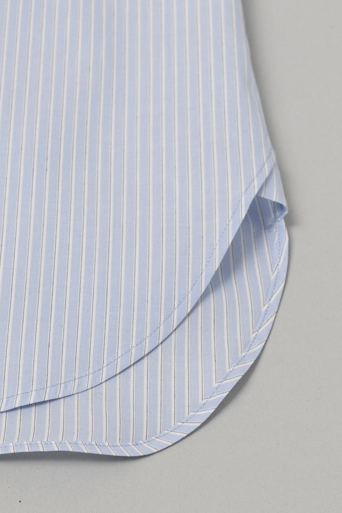 Still By Hand - Regular Collar Shirt (Blue Stripe)