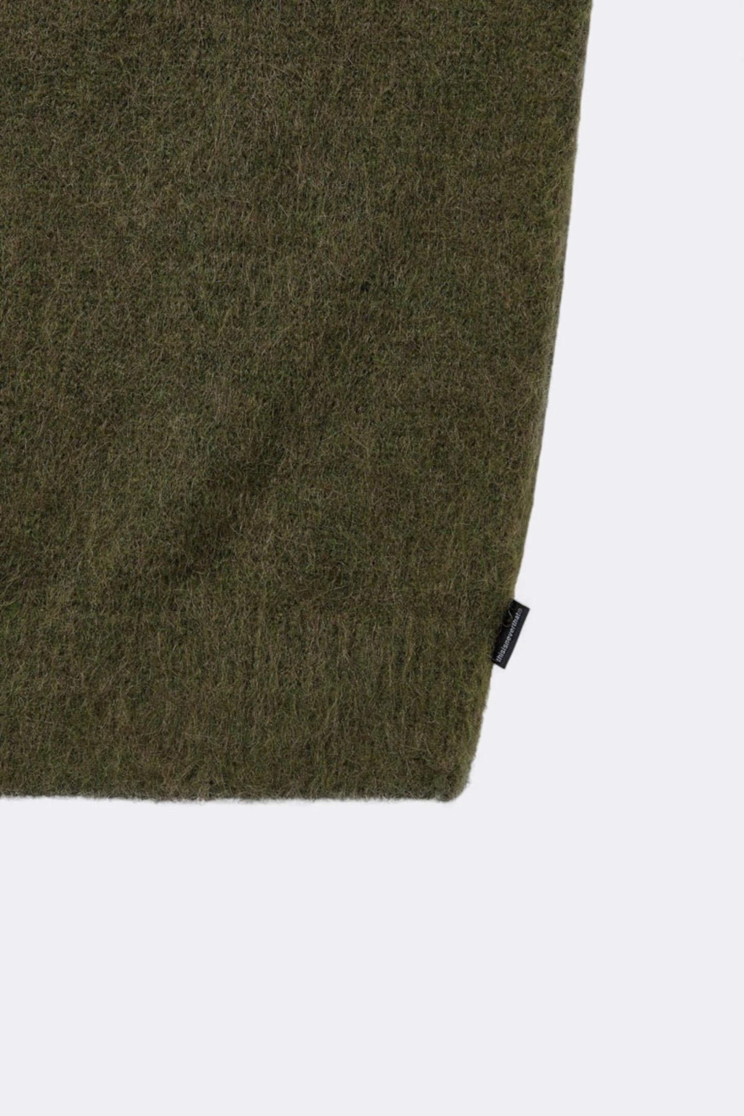 thisisneverthat - Hairy Knit Cardigan (Olive Green)