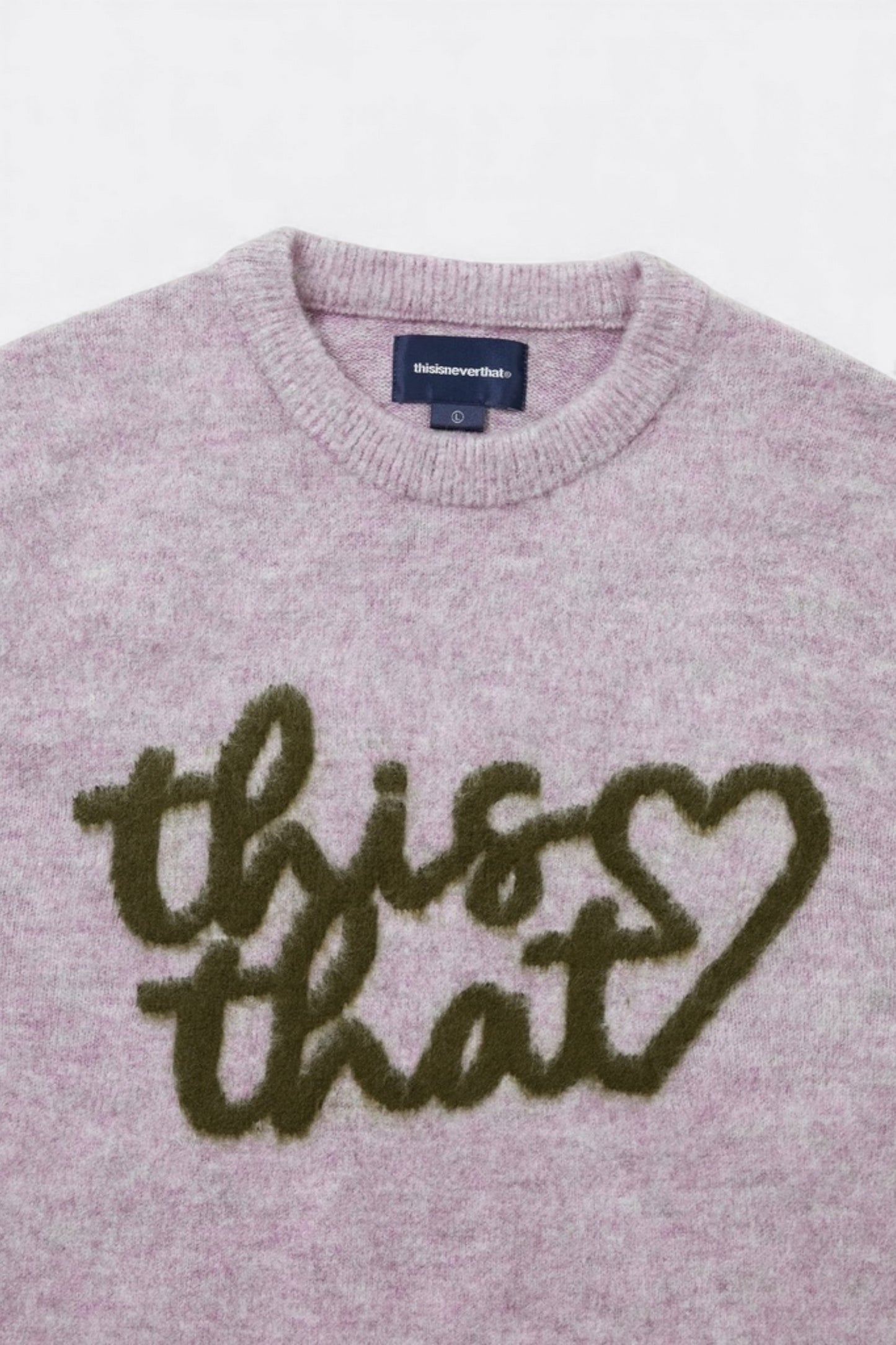 thisisneverthat - Heart Logo knit Sweater (Lavender)