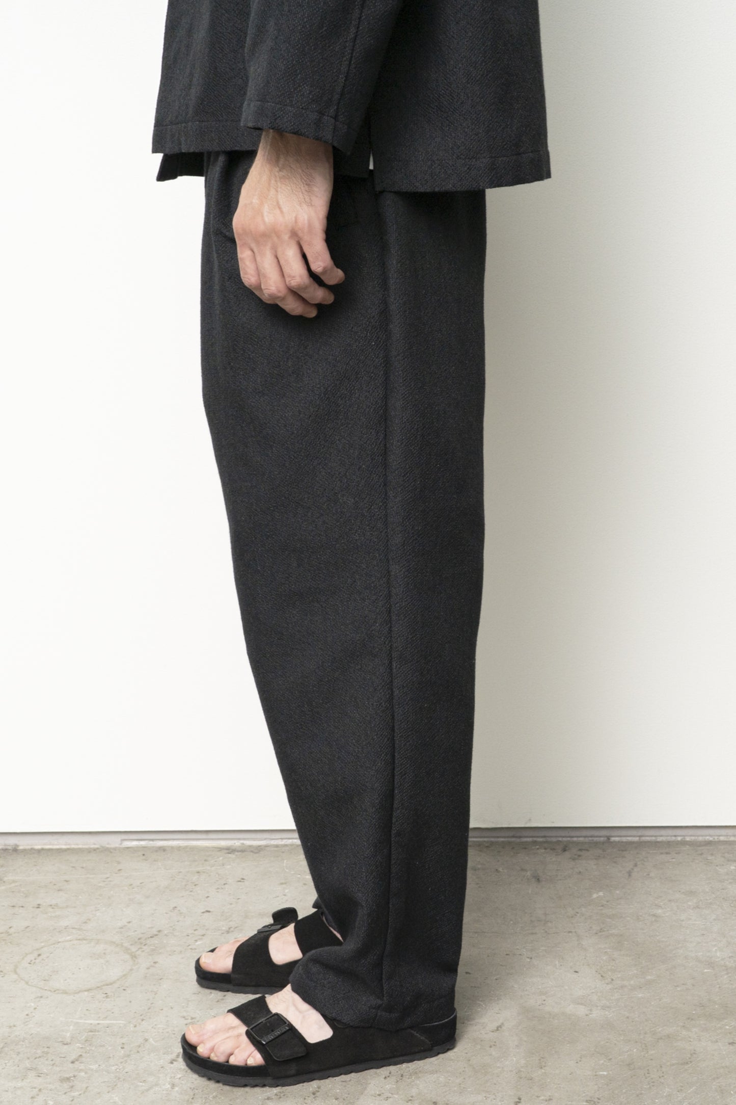 Still By Hand - Pantalon Couleurs Mélangées 1 Pince (Grey) | Pantalon Japonais