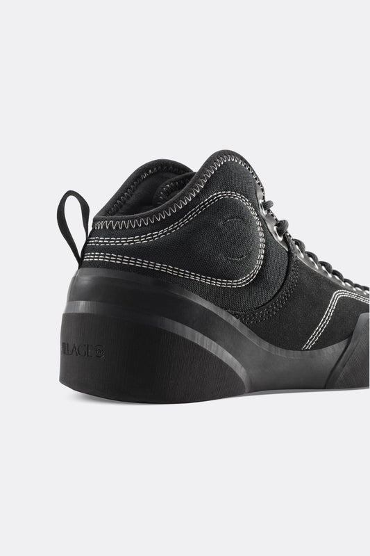 Village PM 1PM Mid Black / Natural Black Skate Shoes | Rubber Glove Technology