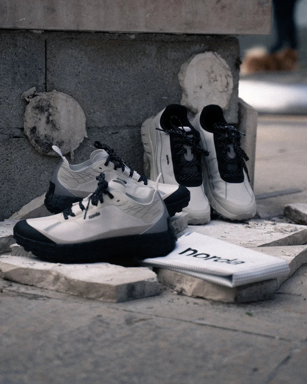 Chaussures de trail running NORDA en Dyneema biosourcé avec semelle Vibram