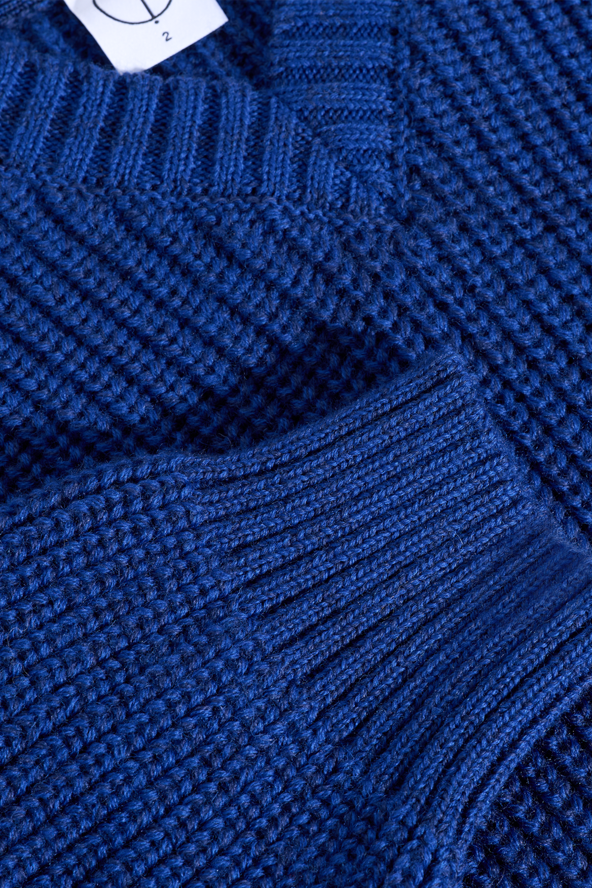 POLAR SKATE CO. Eve Sweater Blue Melange | Pull Laine Tricot Anglais Col V | Edgar Bdx