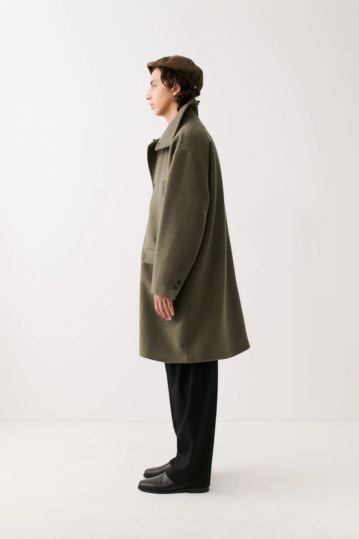 A KIND OF GUISE Anso Coat Felted Green | Edgar Bdx