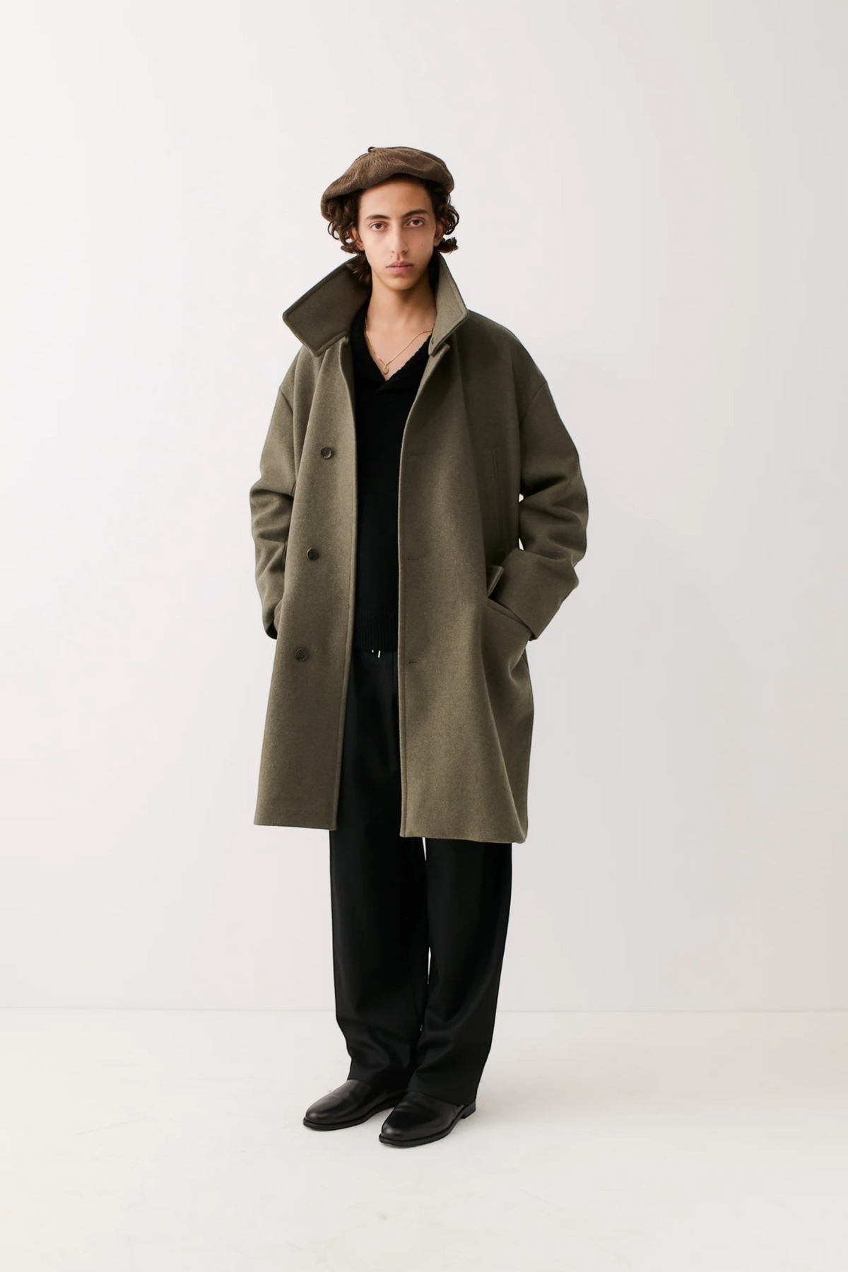 A KIND OF GUISE Anso Coat Felted Green | Edgar Bdx