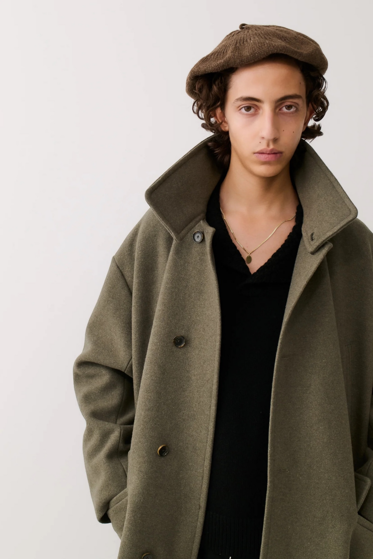 A KIND OF GUISE Anso Coat Felted Green | Edgar Bdx