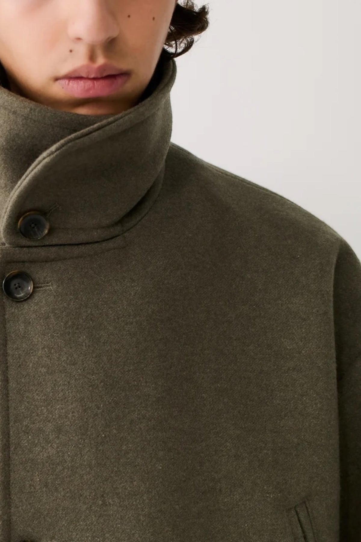 A KIND OF GUISE Anso Coat Felted Green | Edgar Bdx