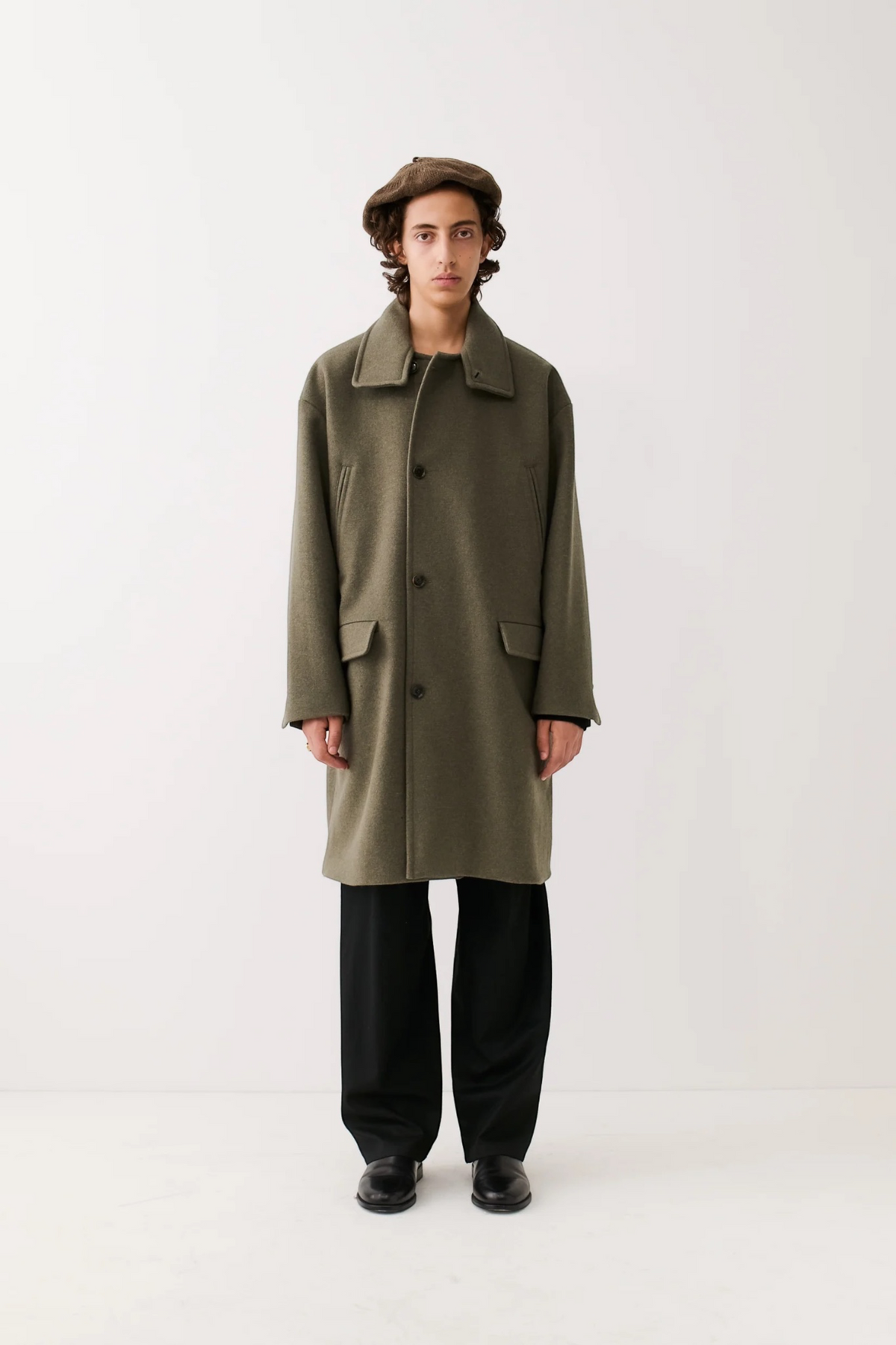 A KIND OF GUISE Anso Coat Felted Green | Edgar Bdx