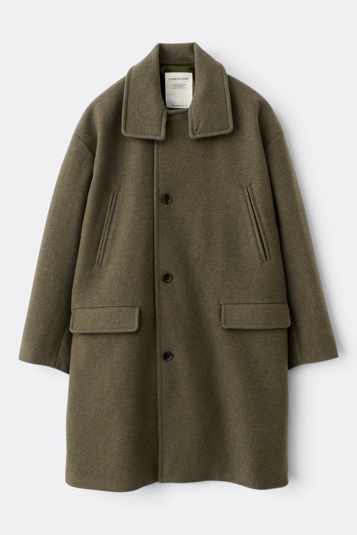 A KIND OF GUISE Anso Coat Felted Green | Edgar Bdx
