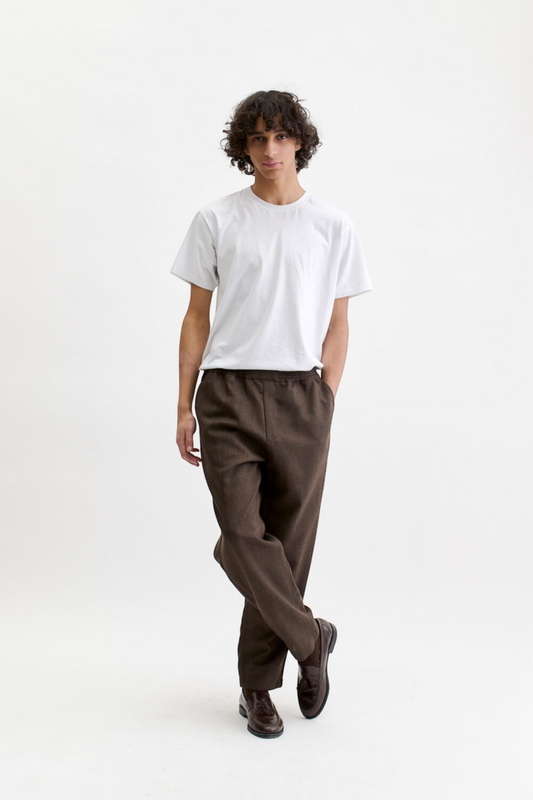 A KIND OF GUISE Banasa Pants Smoked Ebony Melange | Pantalon Laine | Edgar Bdx