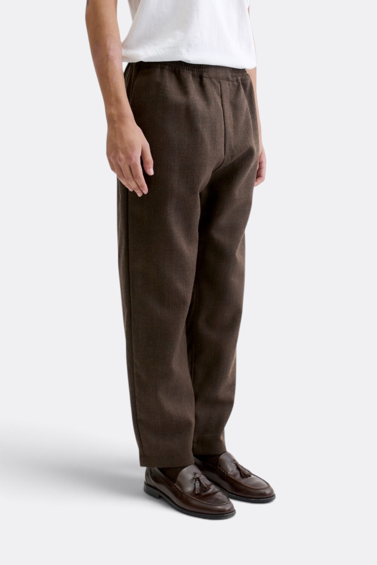 A KIND OF GUISE Banasa Pants Smoked Ebony Melange | Pantalon Laine | Edgar Bdx