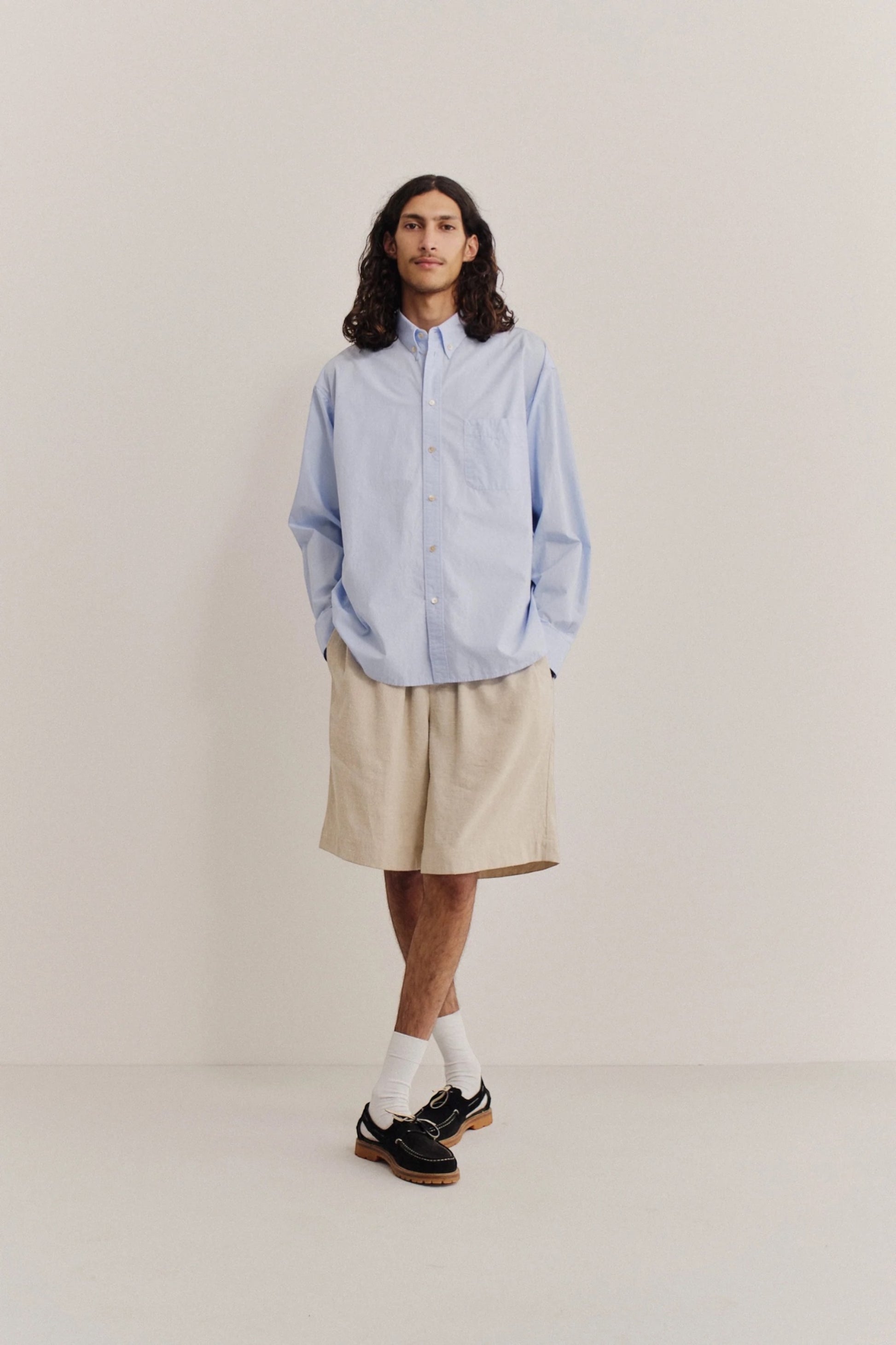 A Kind Of Guise Banita Button Down Shirt Cluster Washed Blue | Chemise Oversize