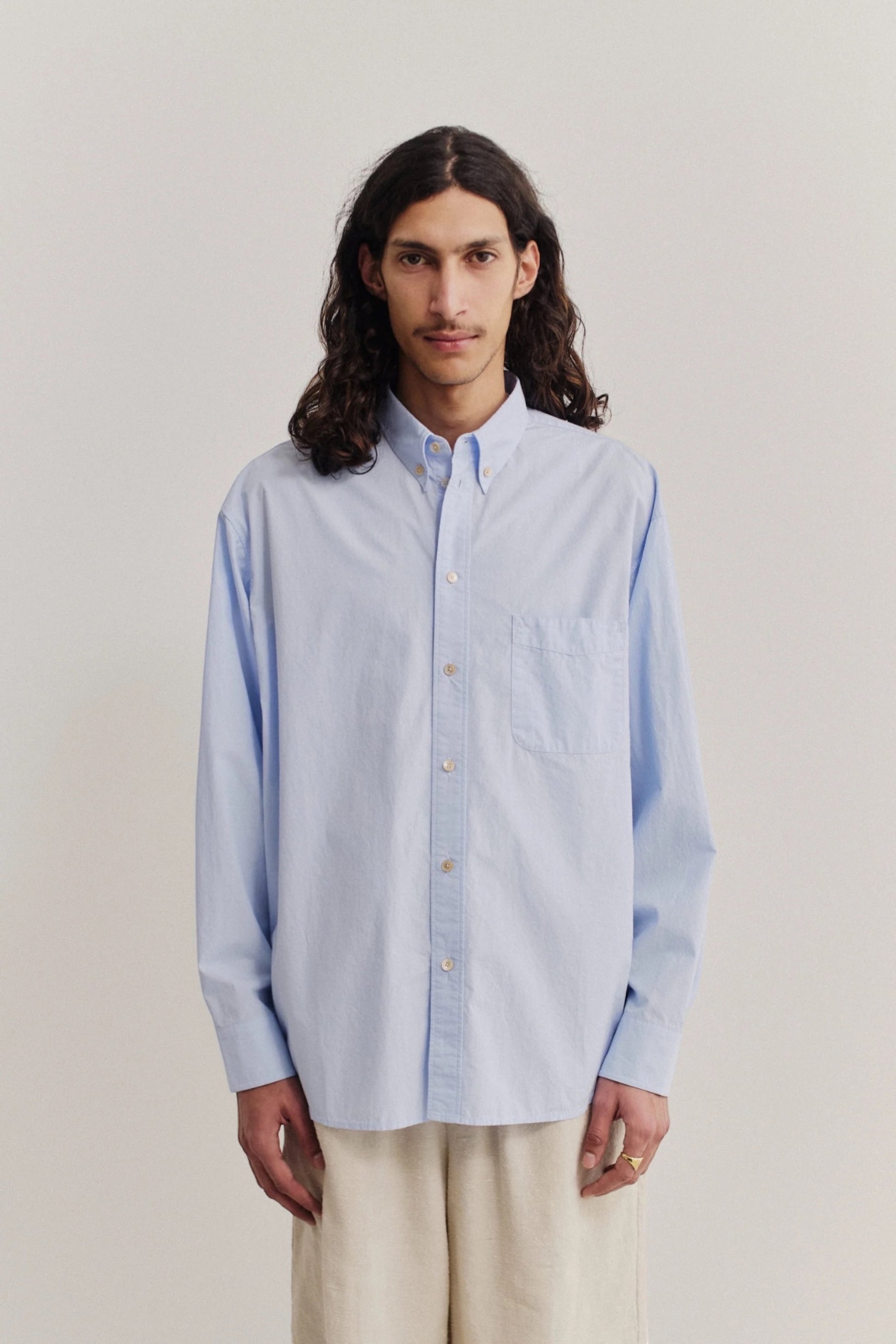 A Kind Of Guise Banita Button Down Shirt Cluster Washed Blue | Chemise Oversize