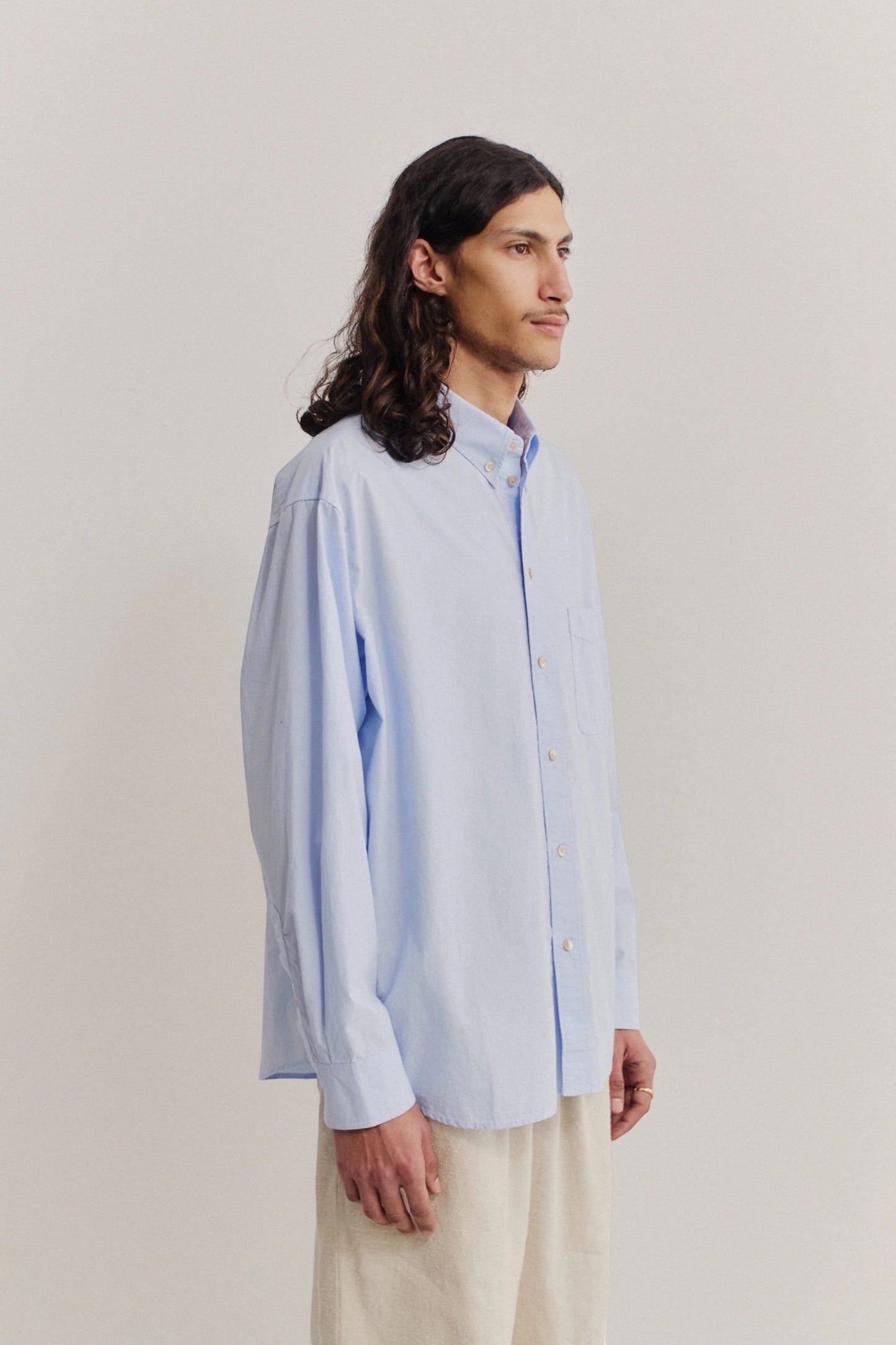 A Kind Of Guise Banita Button Down Shirt Cluster Washed Blue | Chemise Oversize