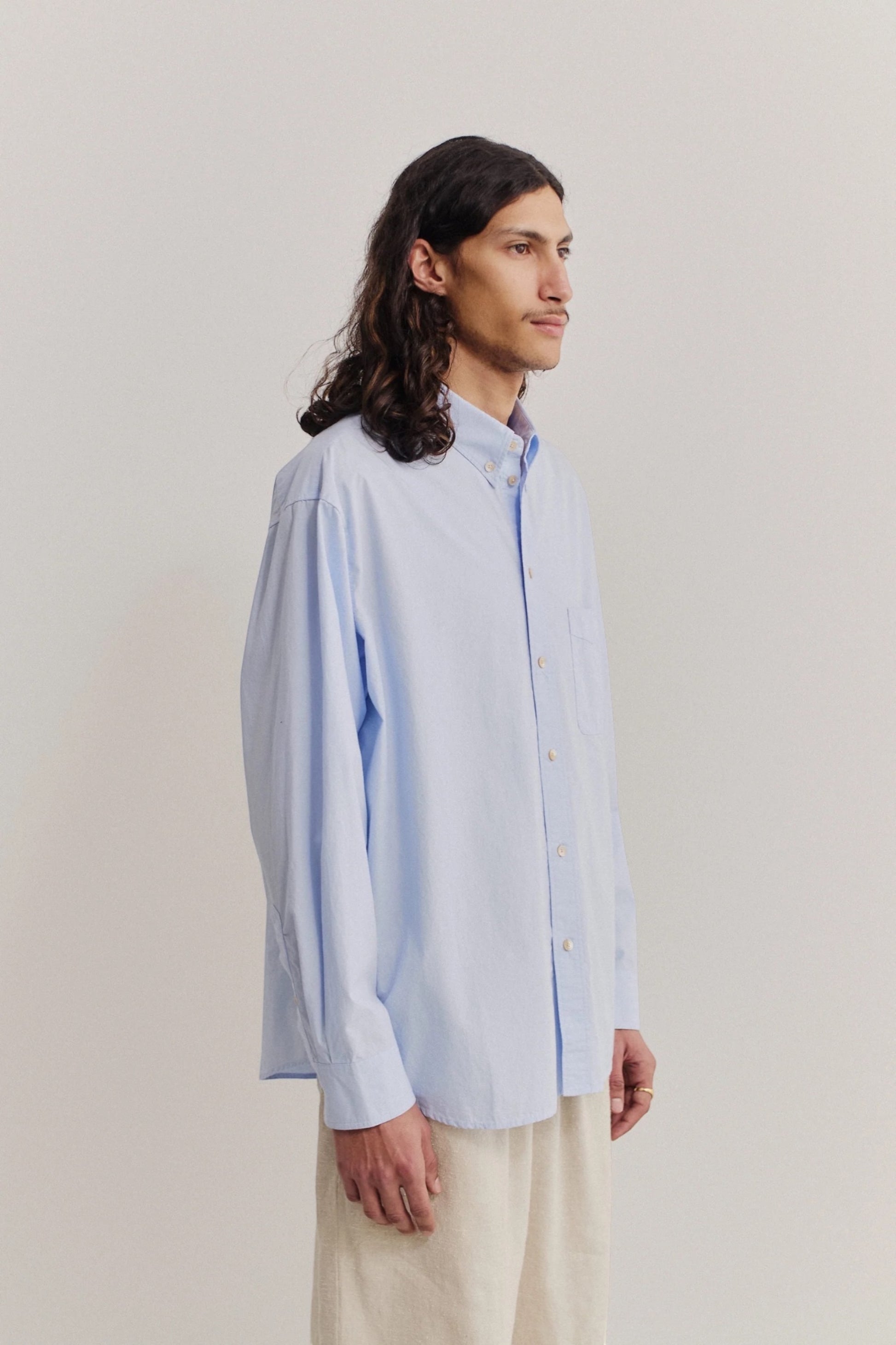 A Kind Of Guise Banita Button Down Shirt Cluster Washed Blue | Chemise Oversize