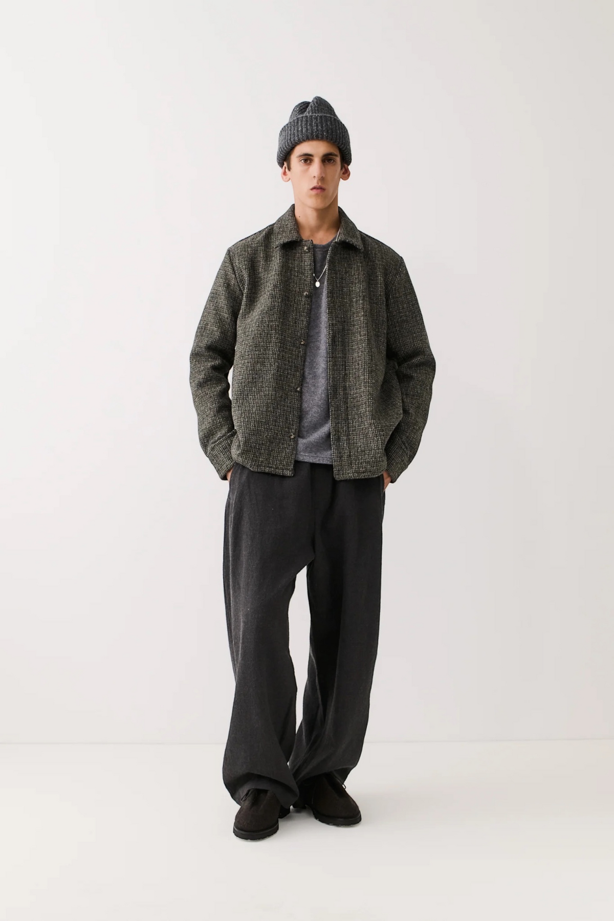 A KIND OF GUISE Cullu Overshirt StonesShades Tweed | Edgar Bdx