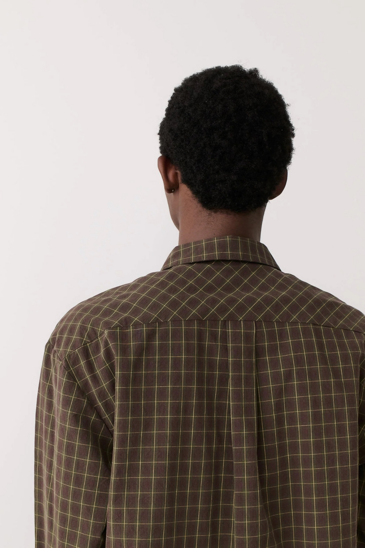 A KIND OF GUISE Gusto Shirt Olive Burgundy Check | Edgar Bdx