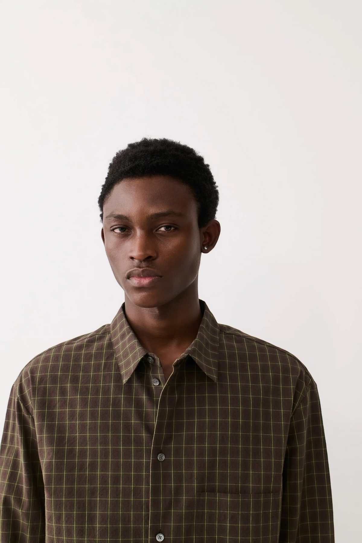 A KIND OF GUISE Gusto Shirt Olive Burgundy Check | Edgar Bdx
