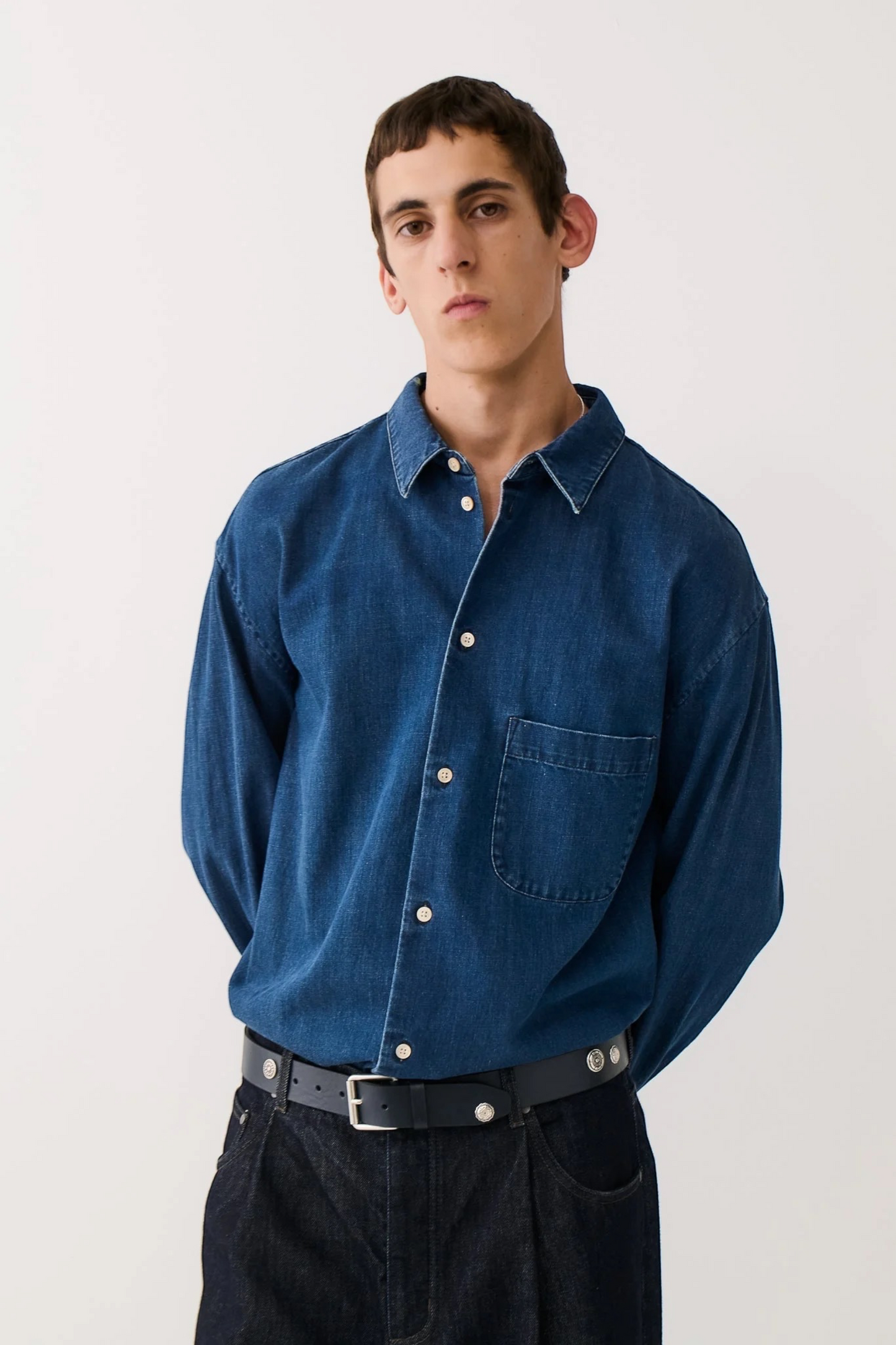 A KIND OF GUISE Gusto Shirt Zenith Denim | Chemise Oversize Denim | Edgar Bdx