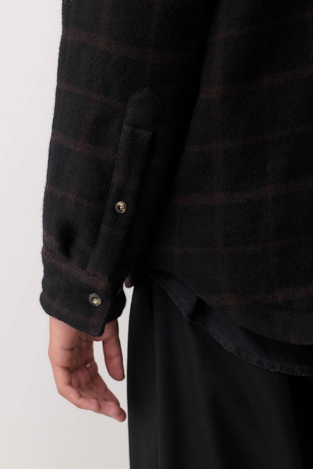 A KIND OF GUISE Marani Overshirt Black Check | Edgar Bdx